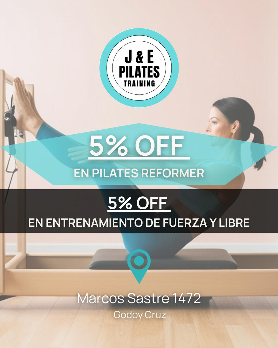 Pilates Training J&E Mendoza - Alianza estratégica con PIURA. Entrenamiento de fuerza y pilates en Marcos Sastre 1472 Mendoza.